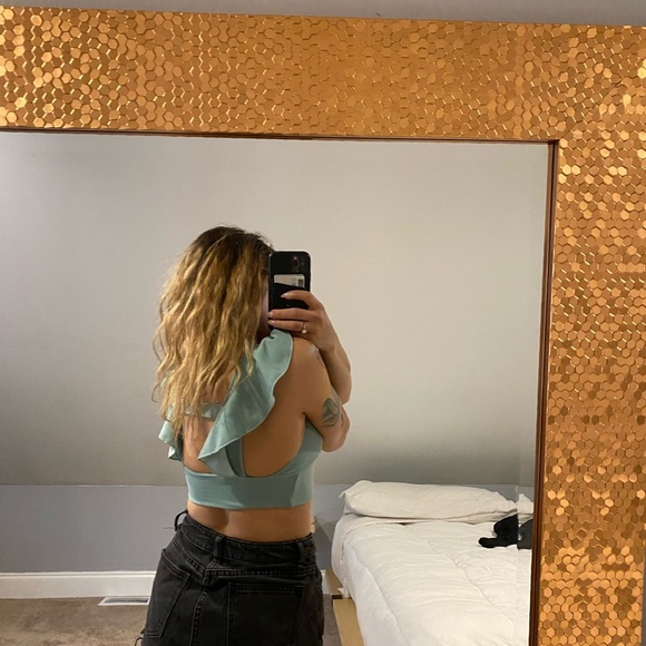 Teal crop top - Picture 2 of 4